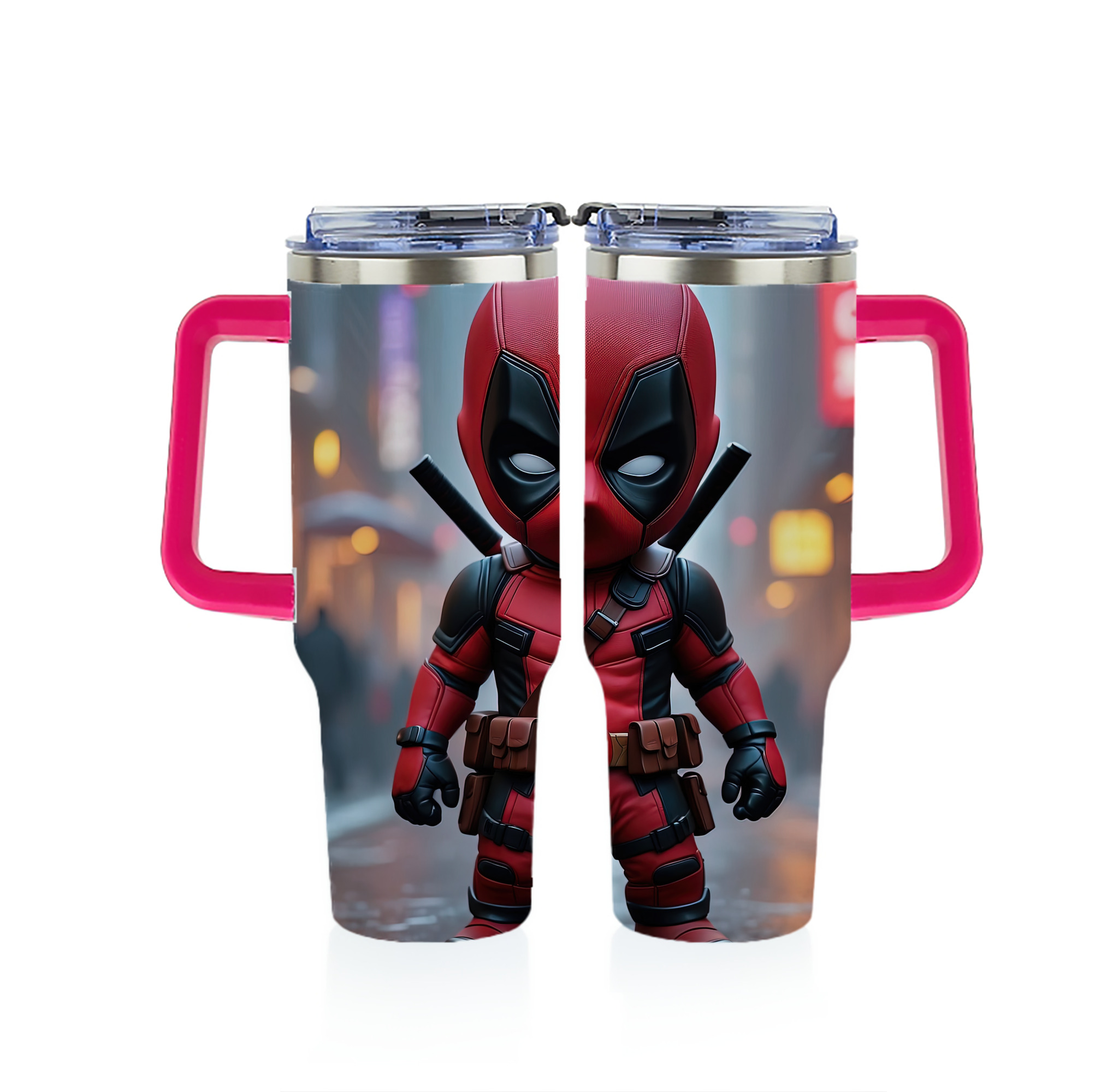（画像用） Deadpool デッドプール 1200ｍLフルプリント車用タンブラー